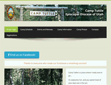 Tablet Screenshot of camptuttle.org